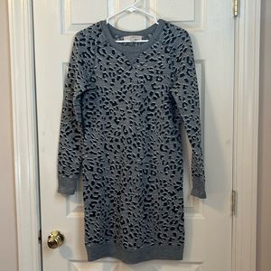 Loft leopard sweater dress size small never worn